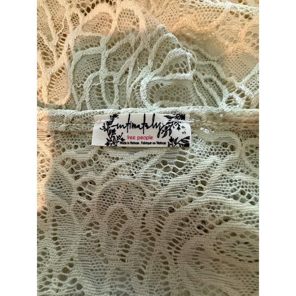 Intimately Free People In My Head Green Moss Lace Bodysuit Womens size Small NWT - Picture 7 of 11